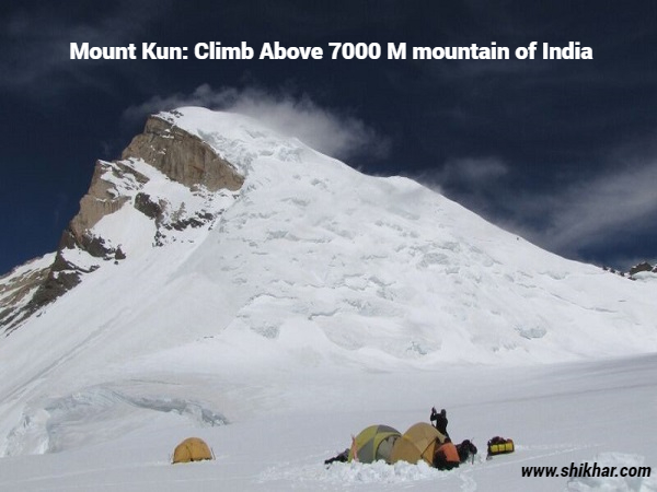 Mount Kun: Climb above 7000 M mountain of india