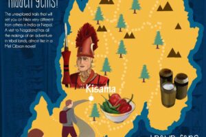 Nagaland Hornbill India Festival Hiking infographic